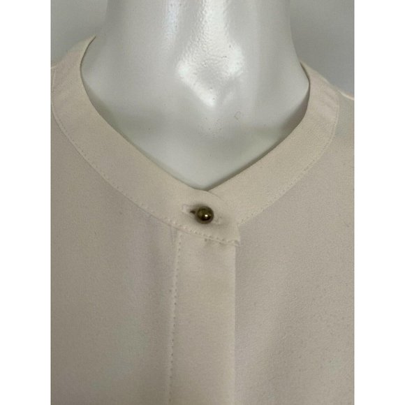 Vintage Forever 21 Women Ivory Sleeveless‎ Blouse S - Picture 5 of 12